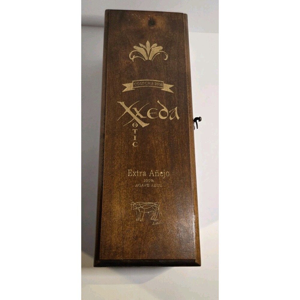 Xxeda Xotec Extra Anejo Wooden Decorative Hinged Box W Slip Lock Closure